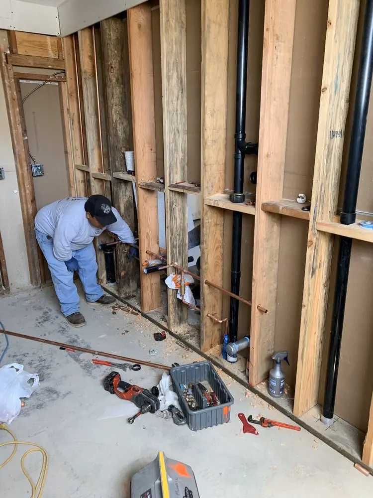 Commercial rough-in plumbing for Water Heater Replacement in South Gate Ridge